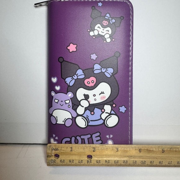 Purple Character Wallet with Cute Design - Picture 6 of 7